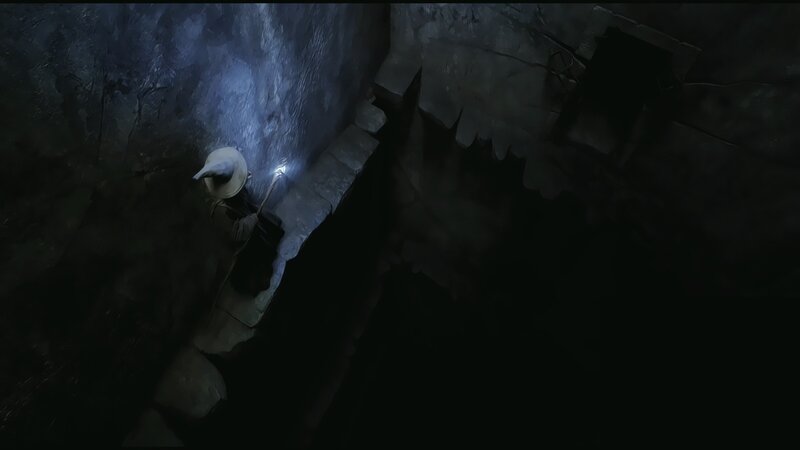 Wizard in Dark Tunnel