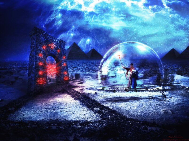 Wizard in Desert