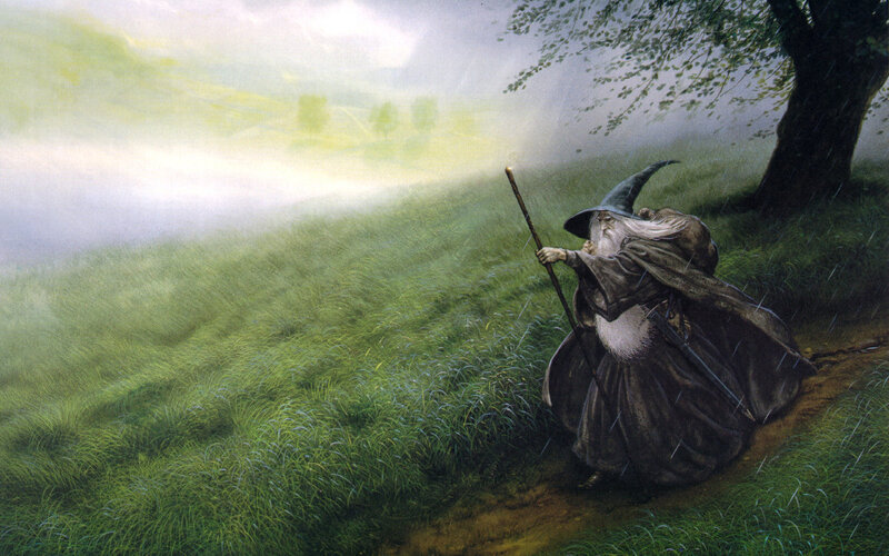 Wizard in Rain — Green