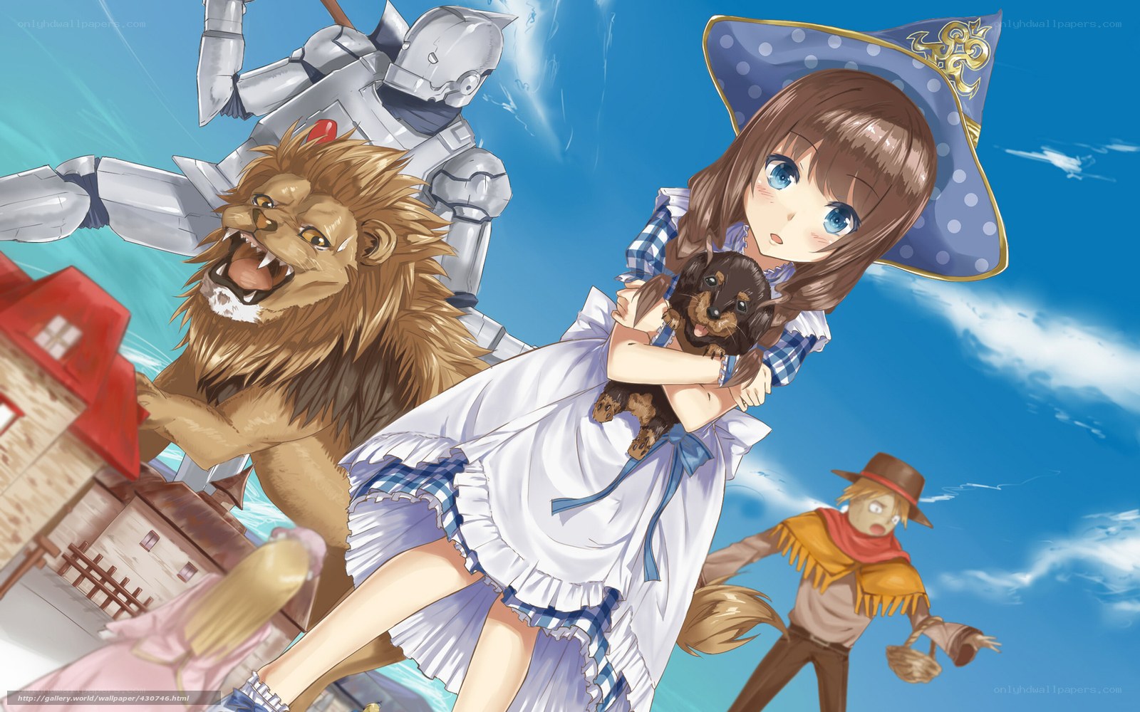 Wizard of Oz characters in flight
