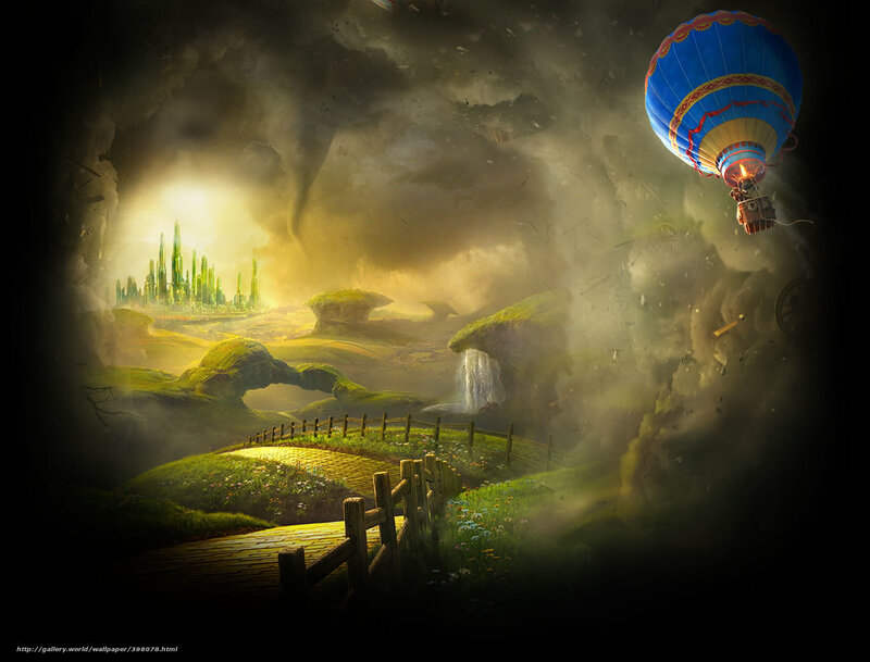 Wizard of Oz fantasy landscape