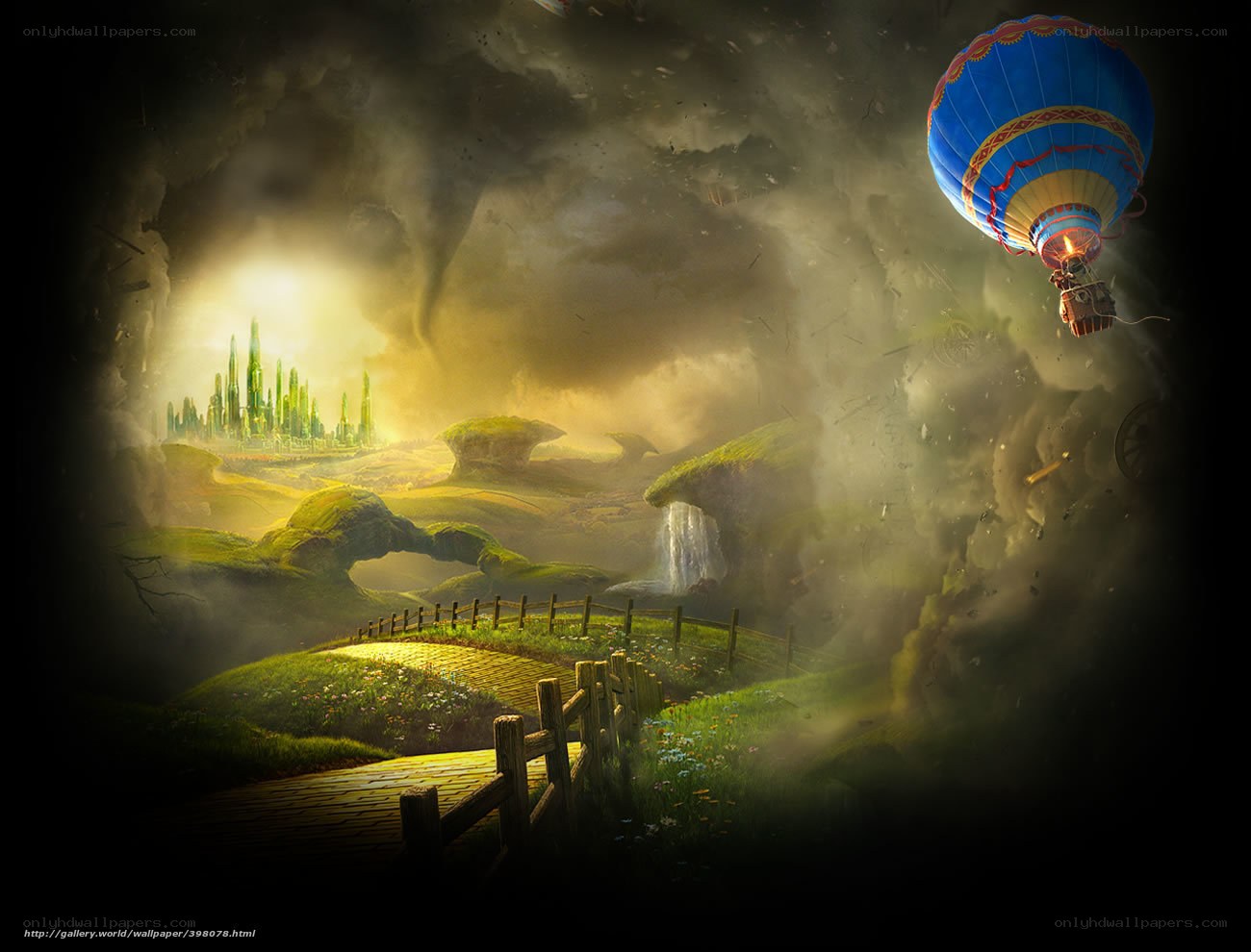 Wizard of Oz fantasy landscape