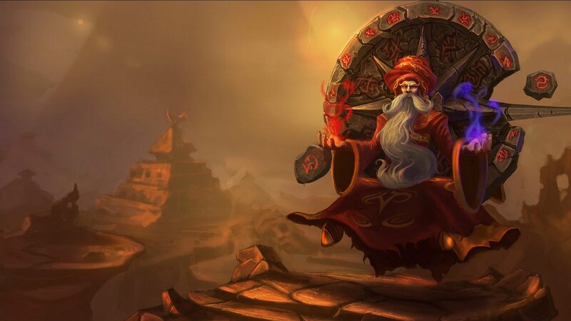 Wizard on a flying carpet