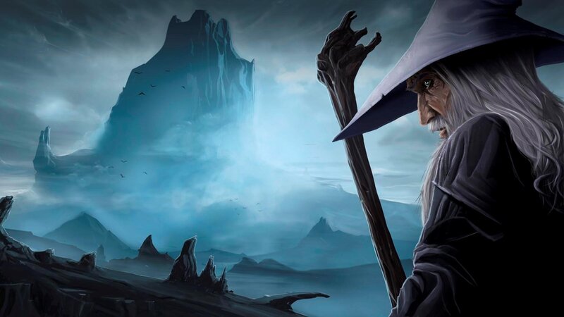 wizard on a mountain