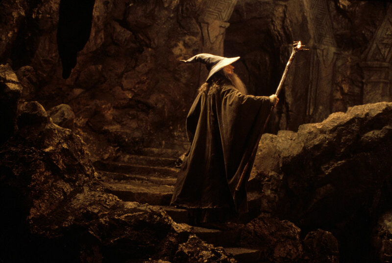 Wizard on Stone Stairs
