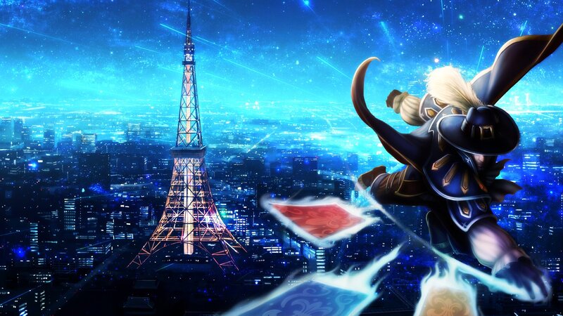 Wizard over Tokyo at night