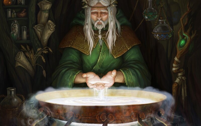 Wizard Performing Magic