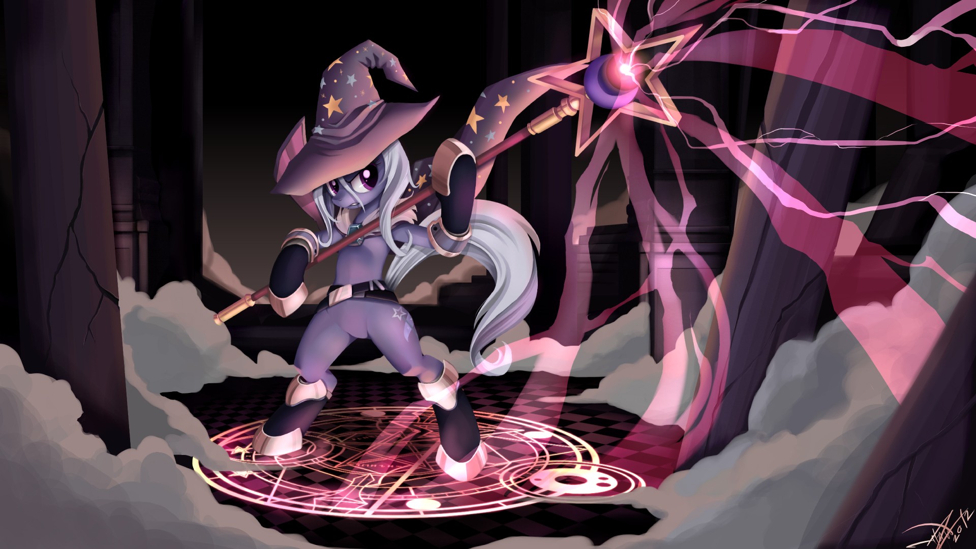 wizard pony casting spell