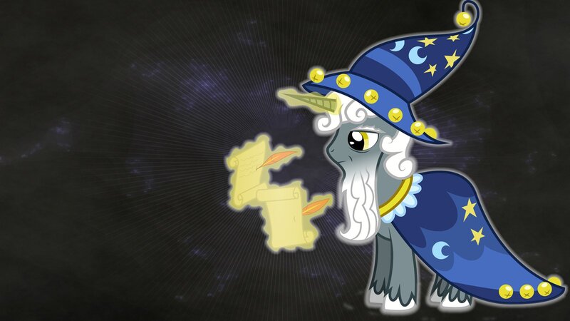 wizard pony with scroll