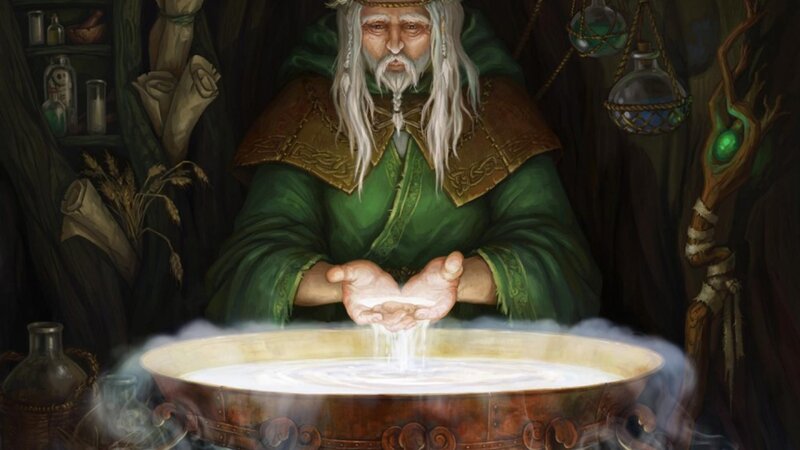 Wizard Pouring Liquid