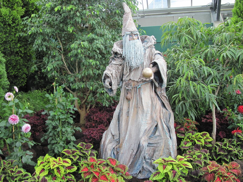 Wizard Statue in Garden