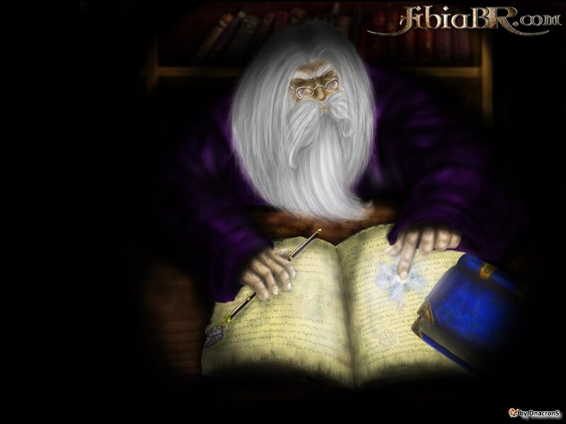 wizard studying ancient tome