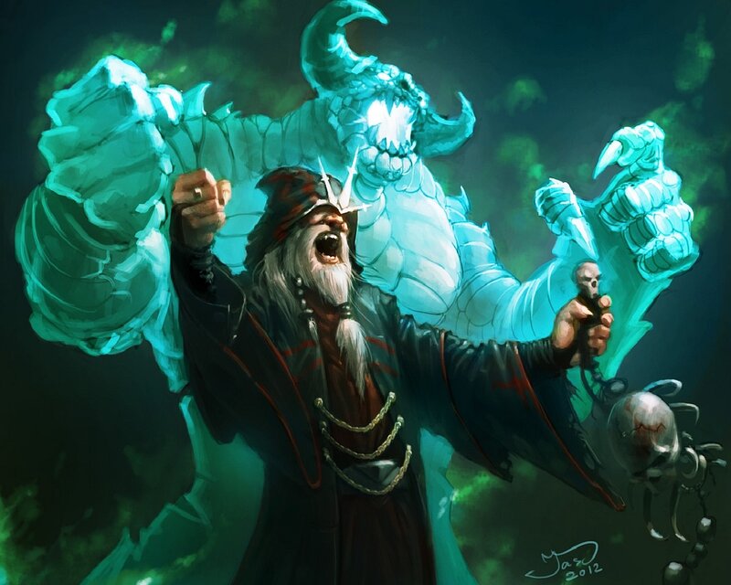 Wizard Summoning a Spirit