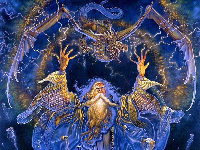 Wizard Summoning Dragon