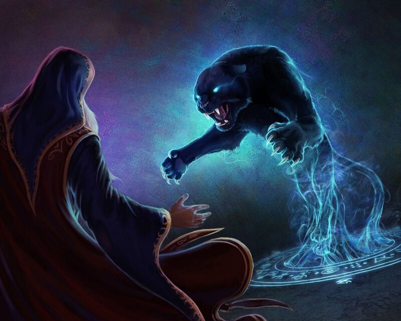 Wizard Summoning Panther