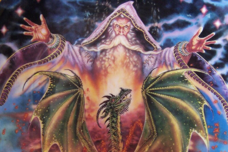 Wizard with Dragon