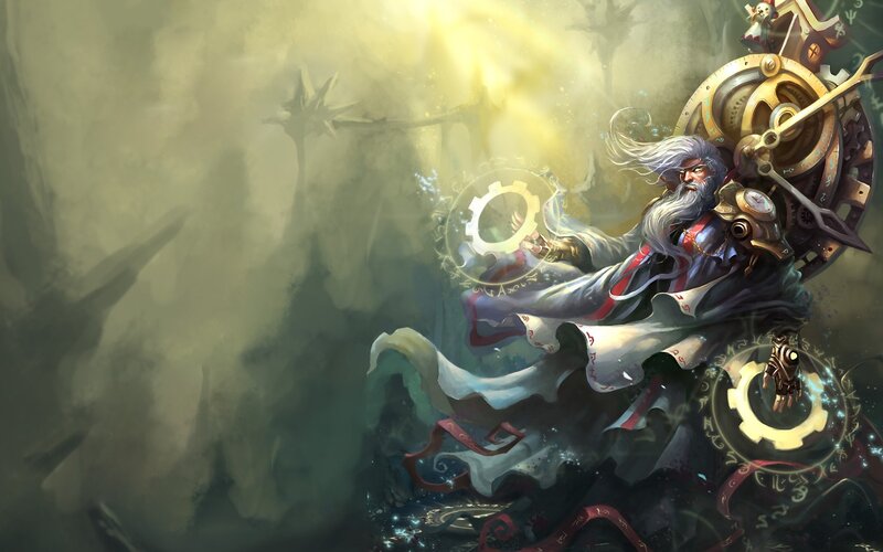 Wizard with Mechanical Gear — Gray