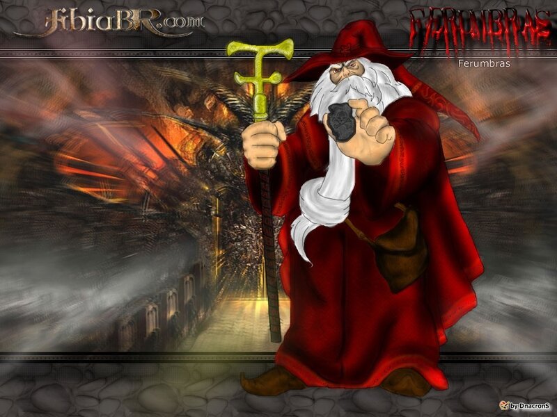 Wizard with staff and amulet
