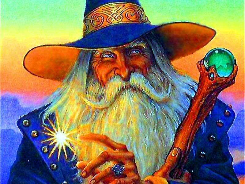 Wizard with Staff and Orb