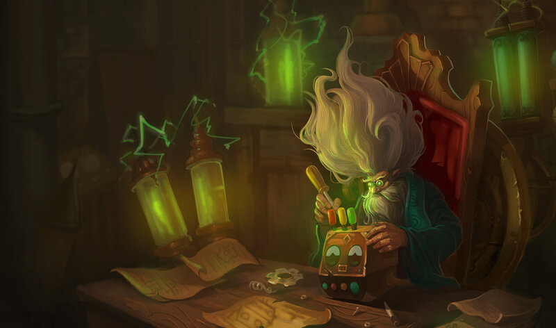 Wizard Working at Desk