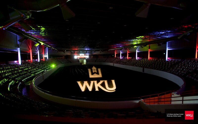 WKU logo in arena