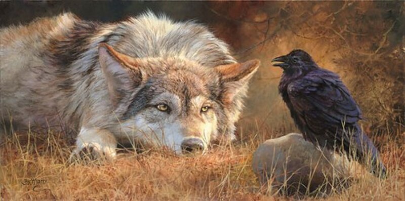 Wolf and Crow — Brown, Calm