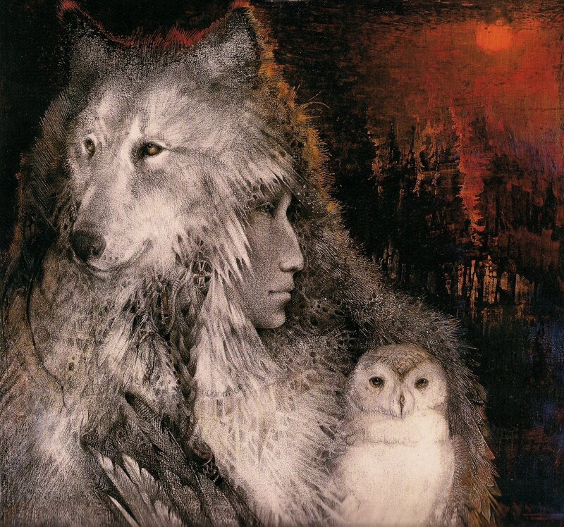 Wolf and Owl