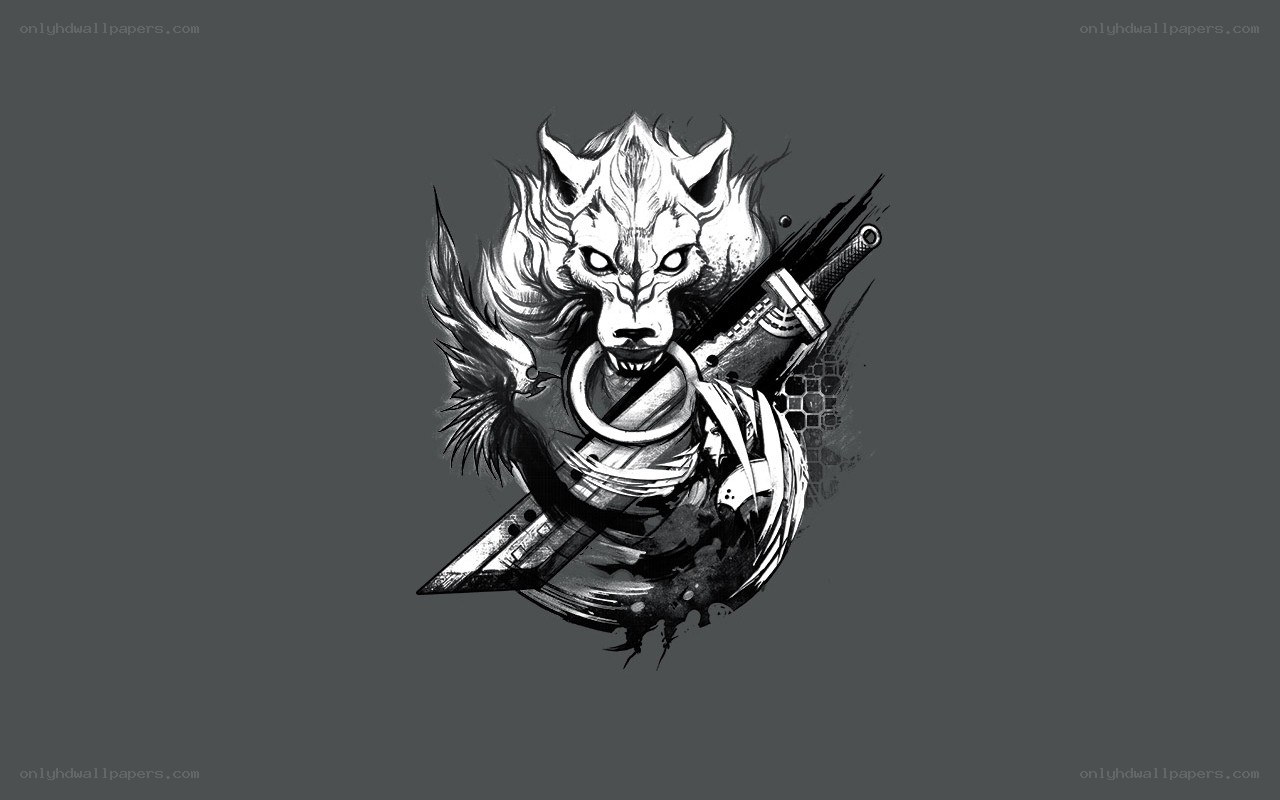 wolf and sword emblem