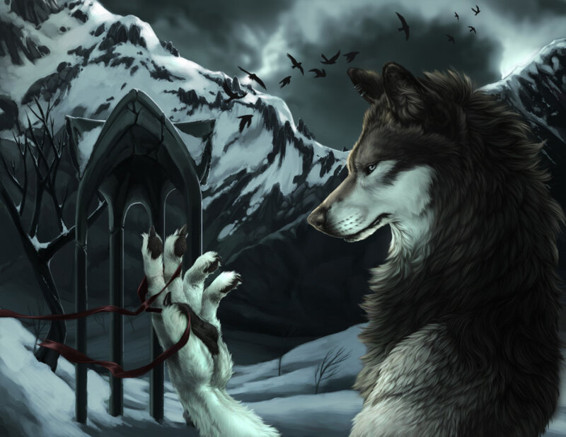 Wolf and Wolf-like Creature