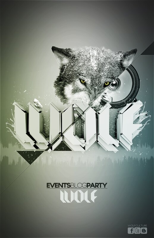 Wolf event poster design