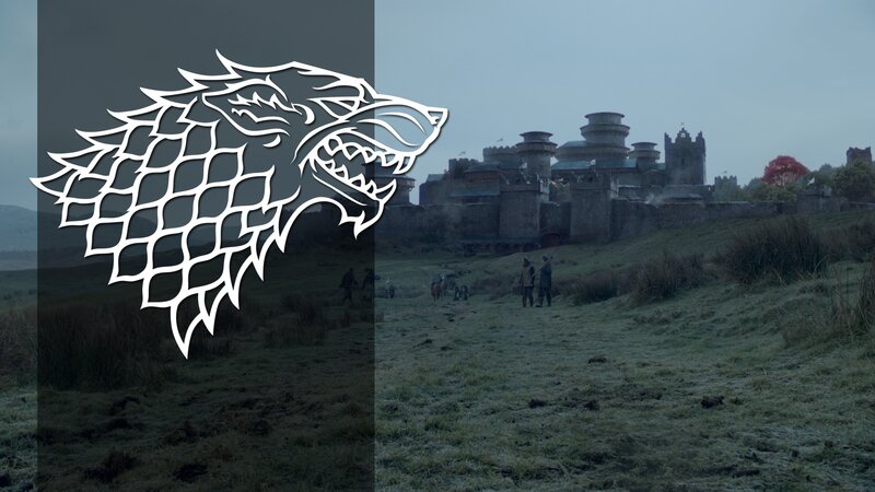 Wolf Head Logo and Castle