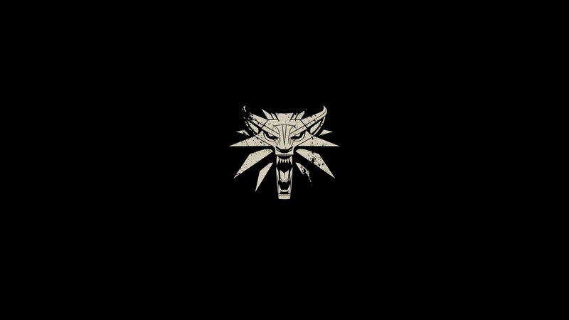 Wolf Head Logo — Black, Dark, Illustration