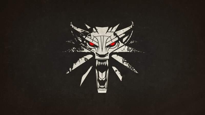 Wolf Head Logo — Black, Dark
