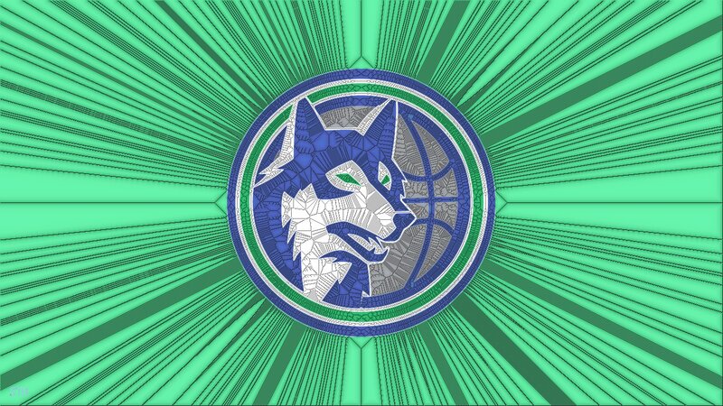Wolf Head Logo — Green, Dynamic