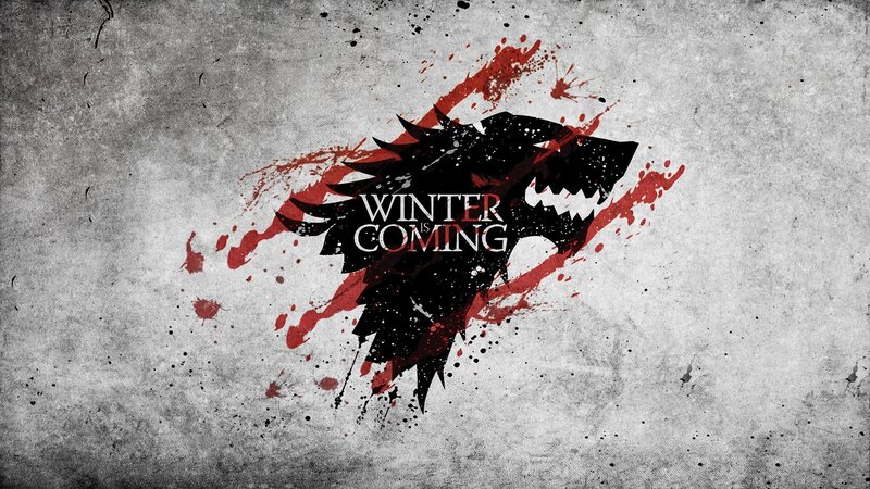 Wolf Head with Blood Splatters — Black
