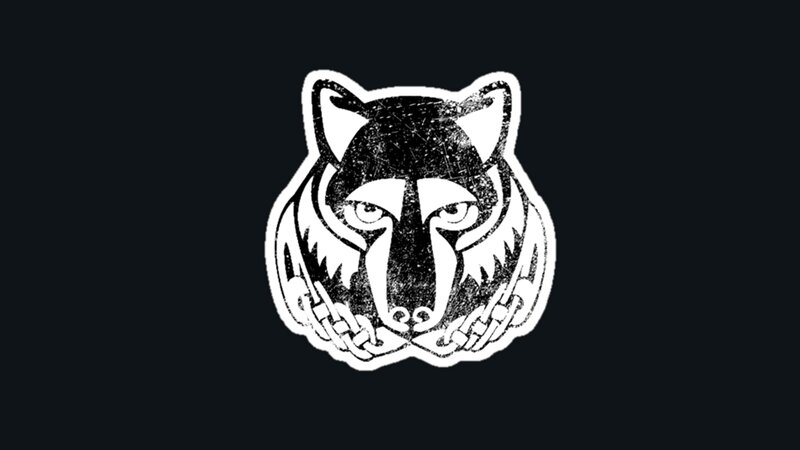 Wolf Head with Chains