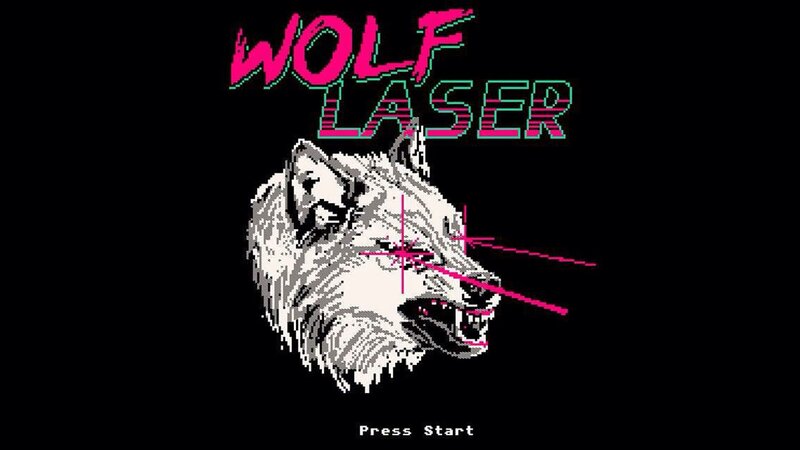 Wolf Head with Laser