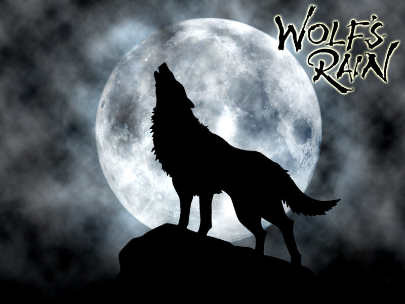 Wolf Howling at Moon — Black, Dramatic, Night, Digital Art, Rock, Clouds