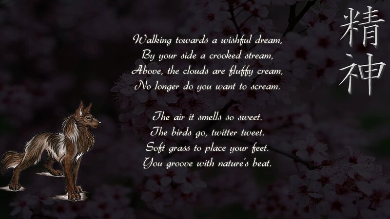 Wolf in Cherry Blossoms