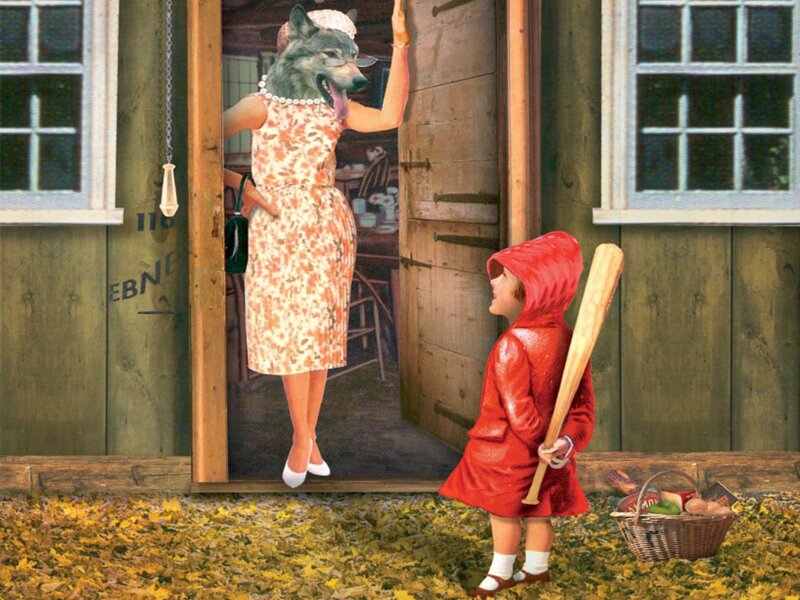 Wolf in Dress at Door