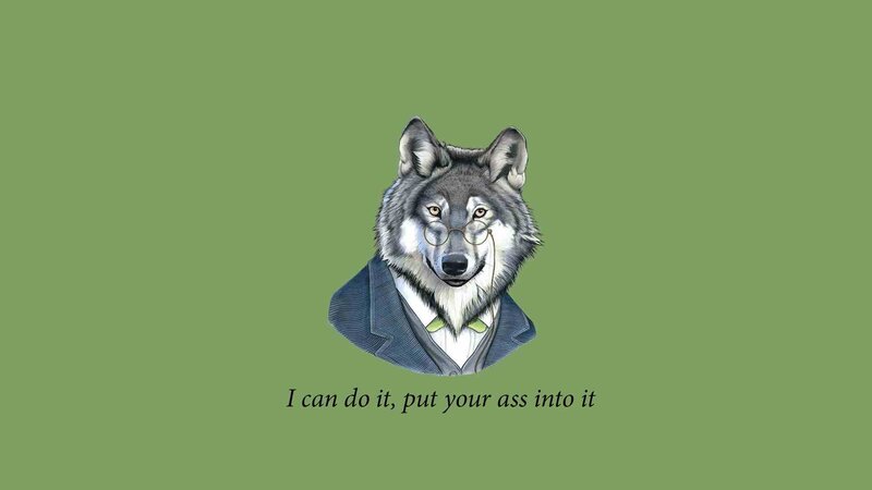 Wolf in Suit — Green