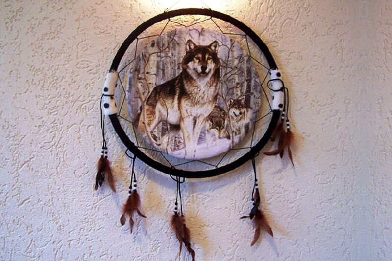 Wolf in Winter Forest — White, Calm