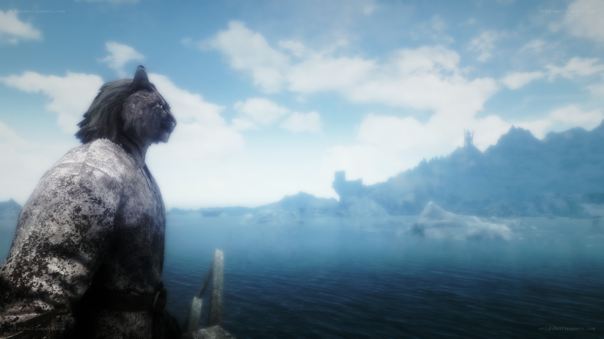 wolf-like character on a boat