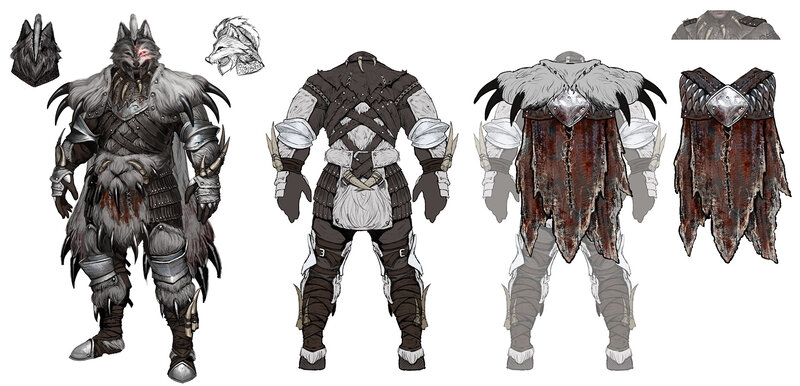 Wolf-like Warrior Character