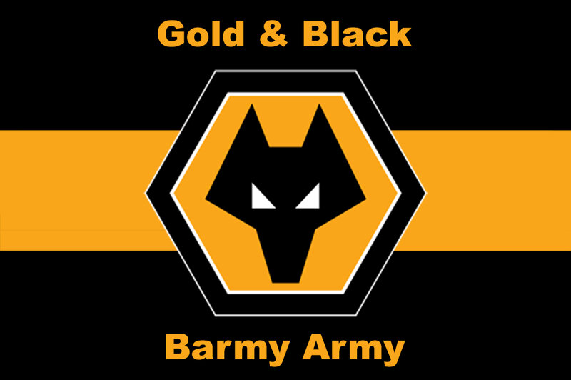 Wolf Logo on Flag — Black