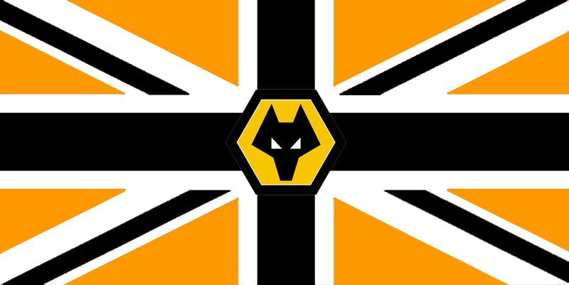 Wolf Logo on Flag