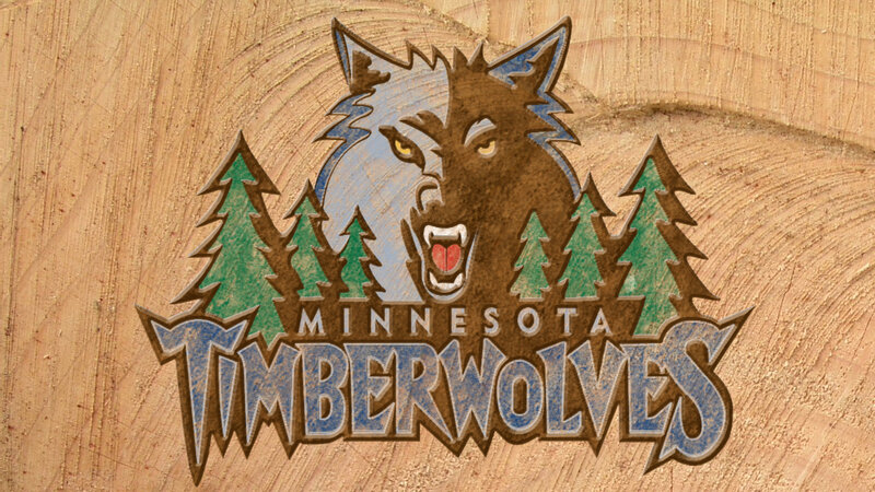 Wolf Logo on Wood