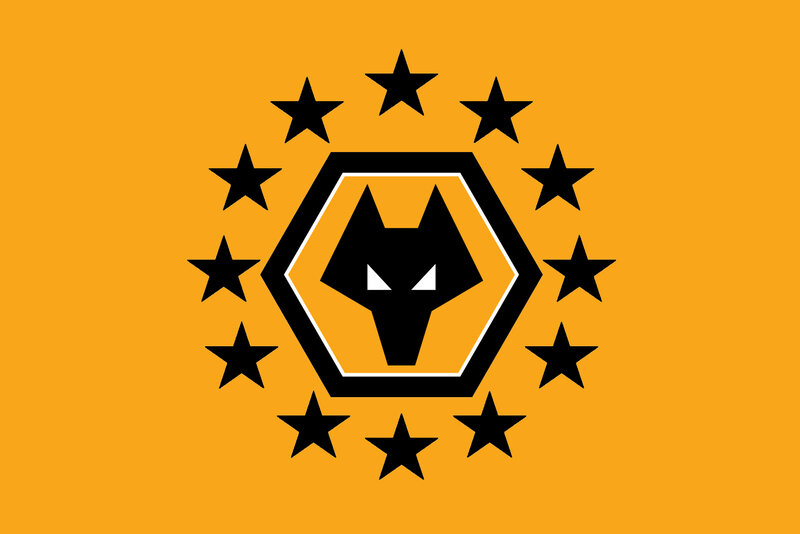 Wolf Logo with Stars