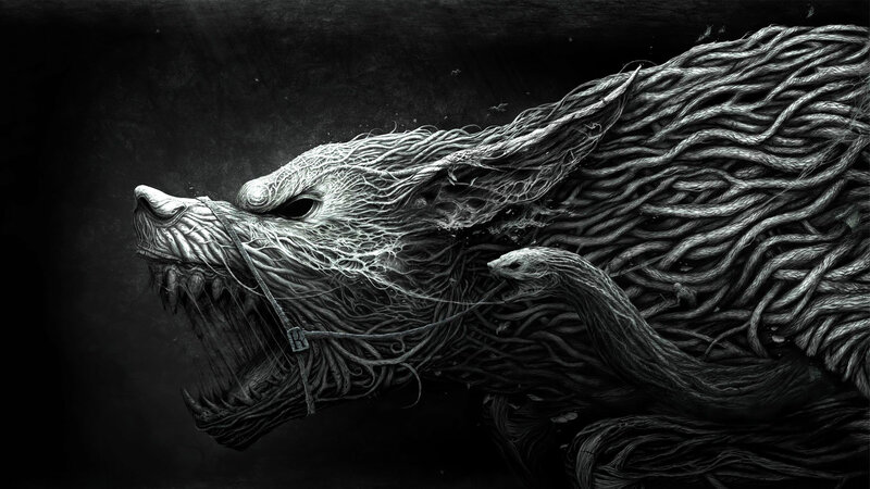Wolf Made of Roots