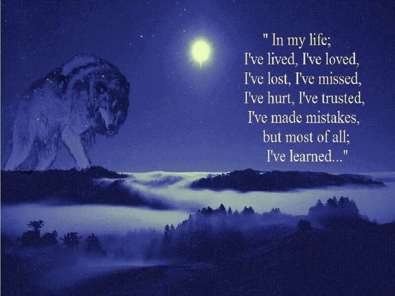 Wolf on a Hill — Blue